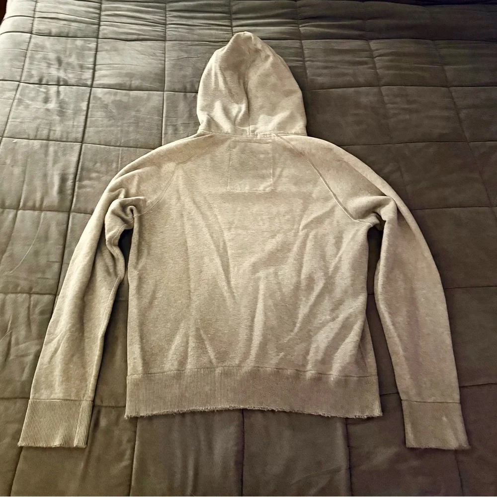 Abercrombie & Fitch Gray Hoodie with Colorful Indian Embroidery Y2K - Picture 6 of 8